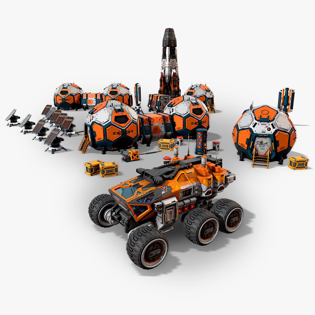 Mars Rover Rocket 3d Model Turbosquid 1273944