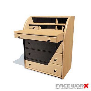 3d bureau desk