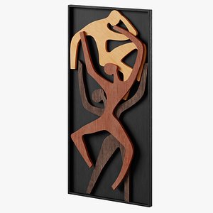 Human Wood Wall Art model
