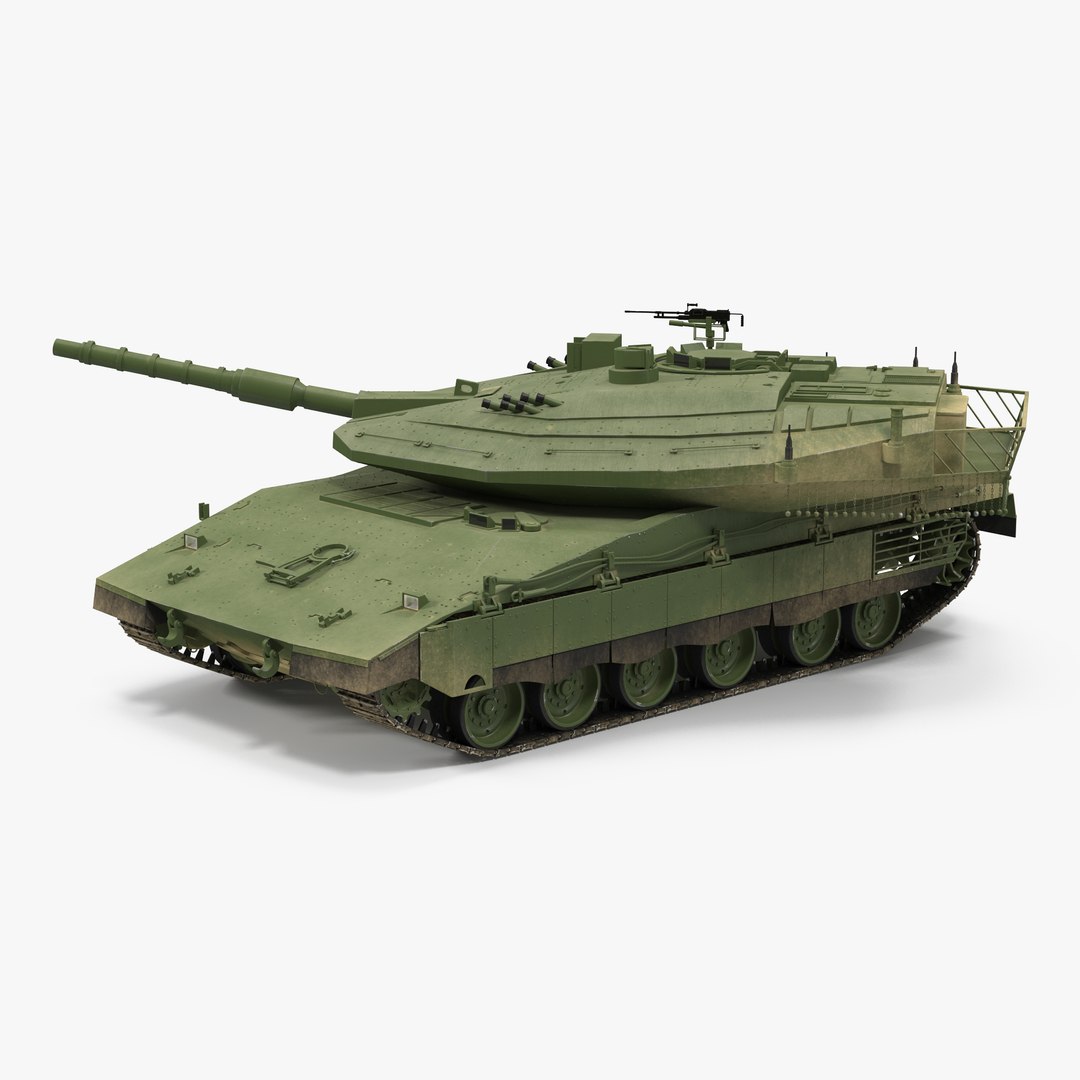 Merkava Mk IV Rigged 3D Model 3D model preview