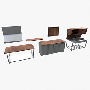 3D Kitchen furniture