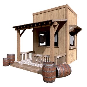 Western House - 3D Model 3D