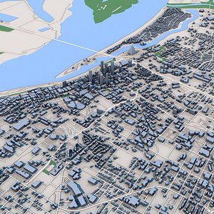 3D Memphis City Tennessee