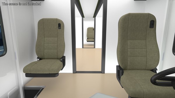 modelo 3d Interior sencillo del centro de mando móvil del Departamento ...