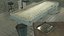 Morgue Modular Vintage Low Poly Con Materiales PBR