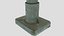Morgue Modular Vintage Low Poly Con Materiales PBR
