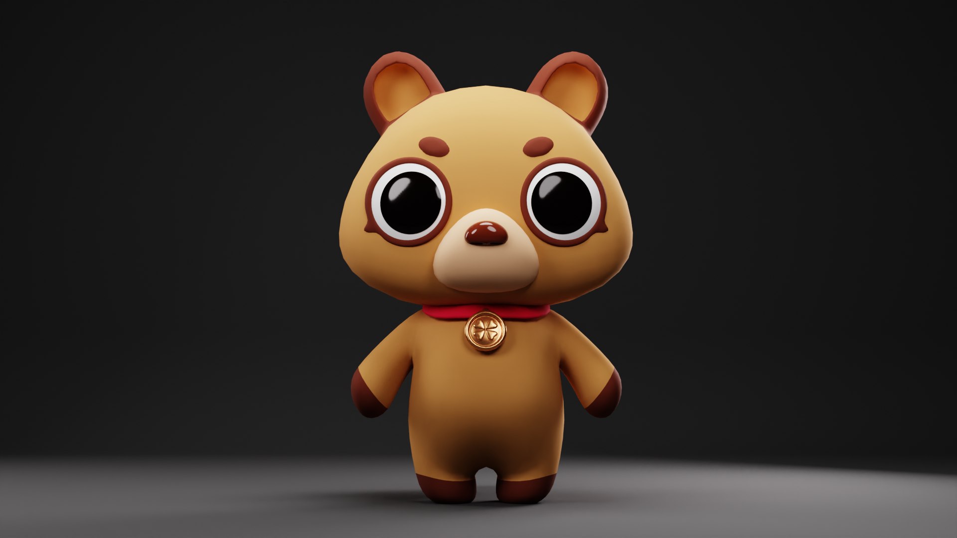 Cartoon Bear Tanuki 3D Model - TurboSquid 2254903