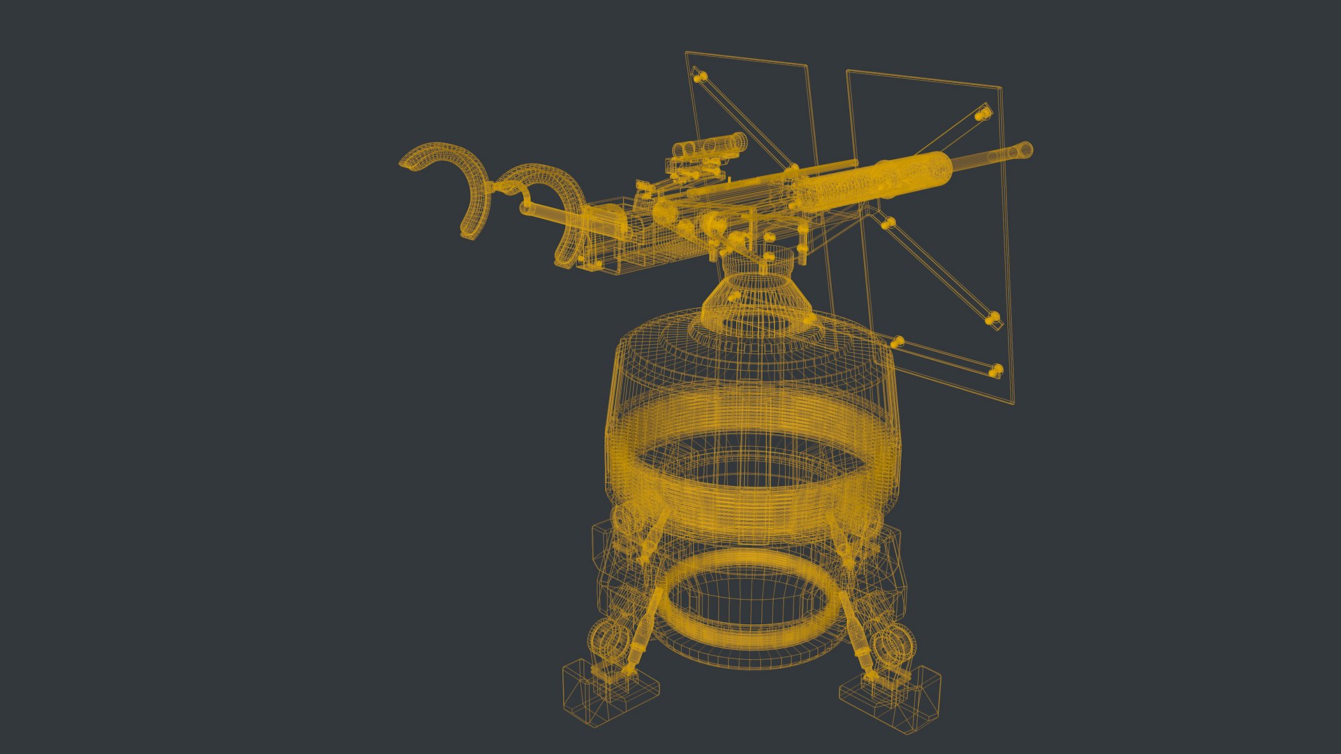 3D Model Turret Machine Gun High Poly TurboSquid 1958657