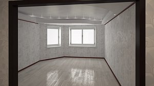 flat 3d model