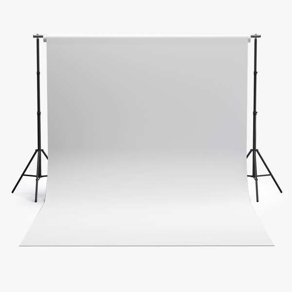 3D photo studio white backdrop model - TurboSquid 1361386