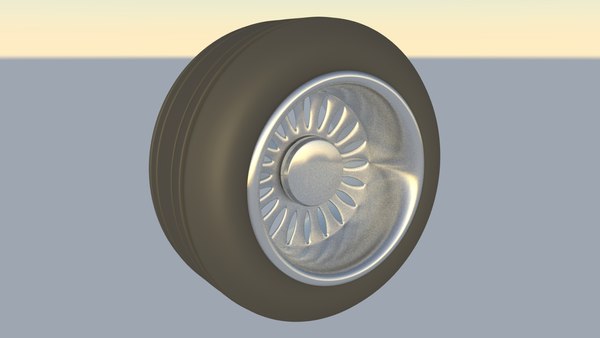 modelo 3d llanta de avión - TurboSquid 1341586