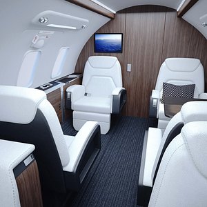 Bombardier Challenger Interior