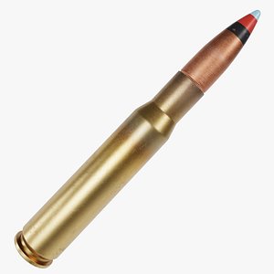 3D Cal 50 BMG Ball Match Israel TZZ Cartridge model