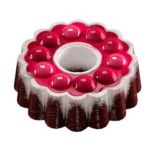 3D model Dessert chocolate Cake Pudding in chocolate