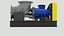 Modello 3D di una pompa assiale per l'industria chimica.
