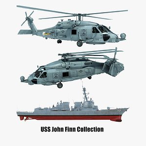 2 uss john finn 3D model