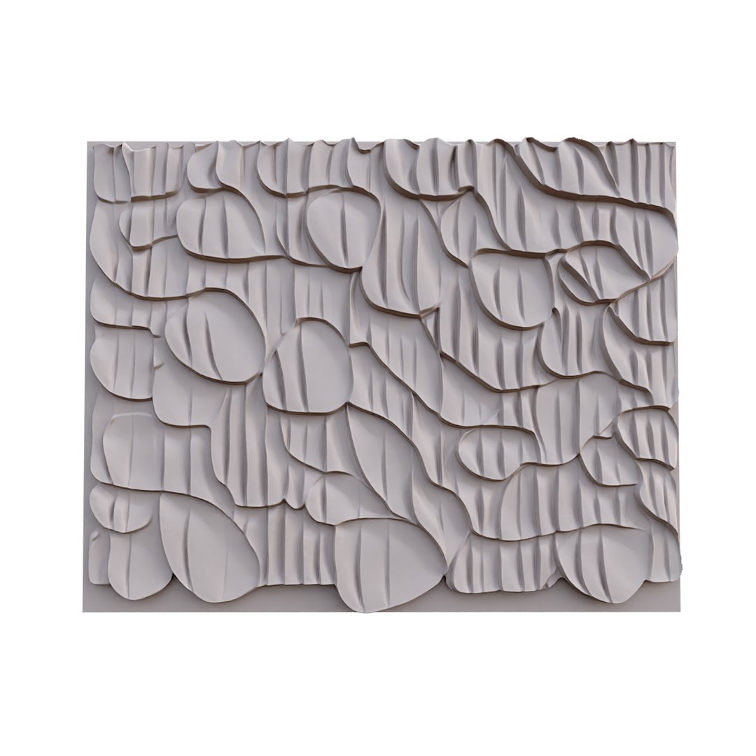 3D Modern Panel Wall Decor Set Wall Relief Mural CNC 78 Model ...