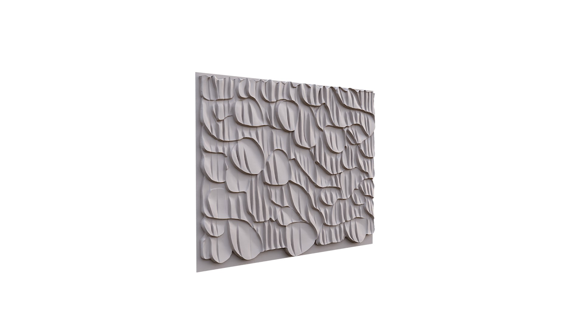 3D Modern Panel Wall Decor Set Wall Relief Mural CNC 78 Model ...