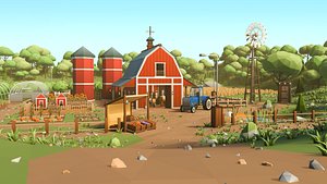 Farm Asset Stylized Pack 3D model