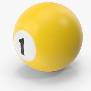 Pool  Snooker Ball 1 3D model