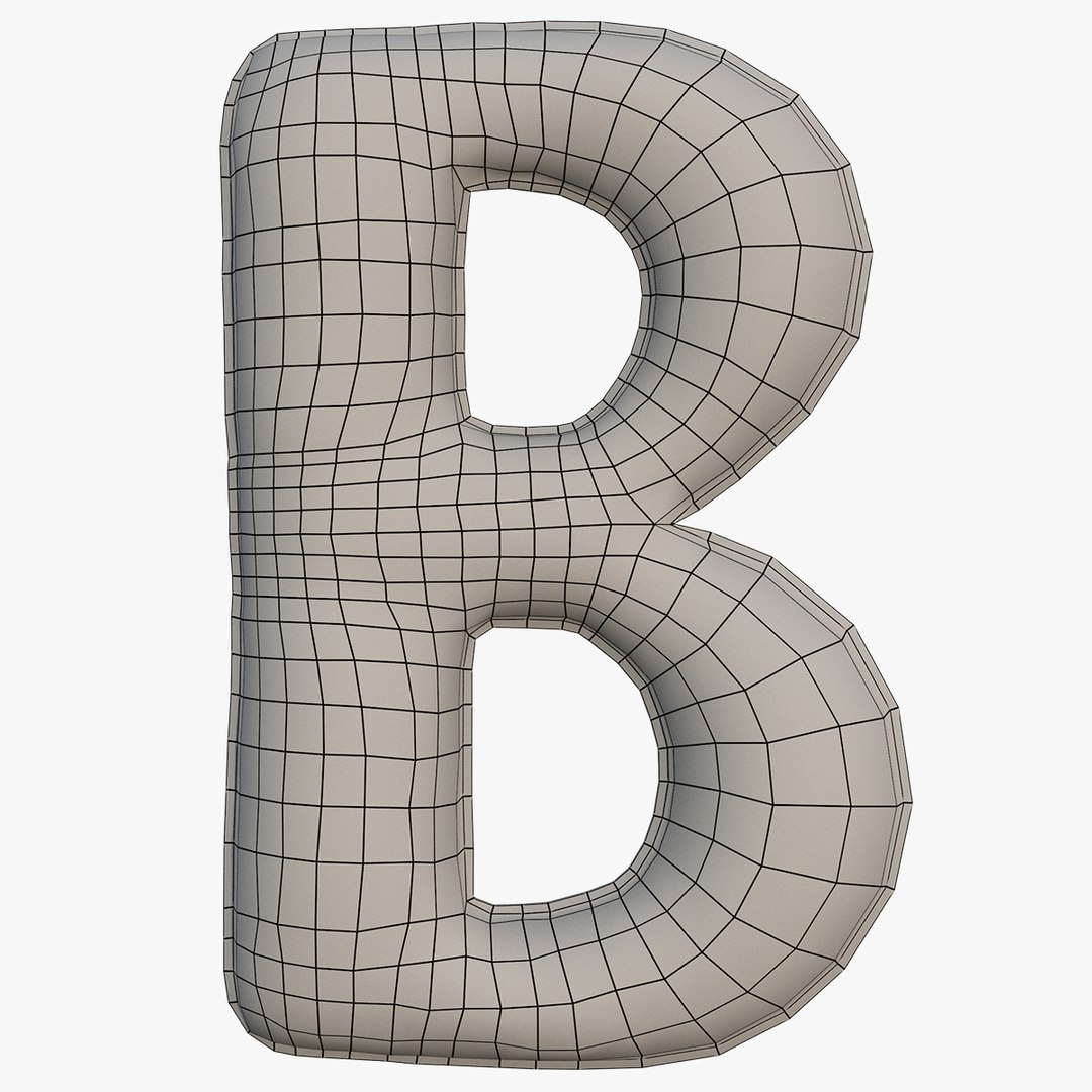 3D Balloon Letter Foil Model - TurboSquid 1256464
