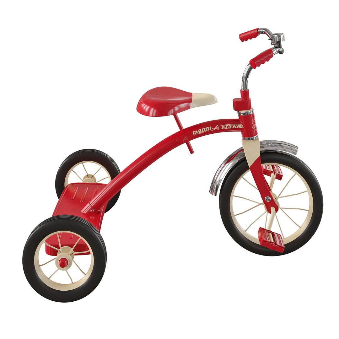 Radio Flyer Tricycle - Red 3D Model - TurboSquid 2238887
