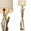 Floor Lamp Torcher made of natural wood branches driftwood 3D model