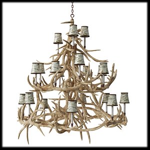 chandelier deer horns