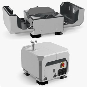 3D DJI Drone Dock Station Open Grey model