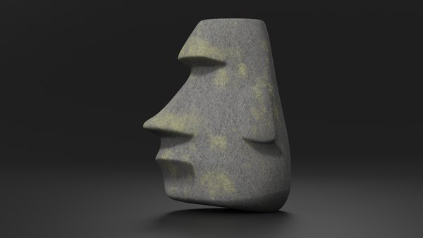 modelo 3d Emoji Moái - TurboSquid 2240369