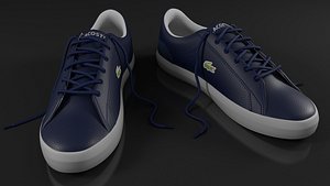 lacoste navy white shoes model