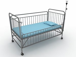 3D bed child children model