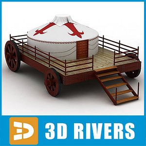 3d model nomad tent home