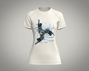 3D Girls T-Shirt model