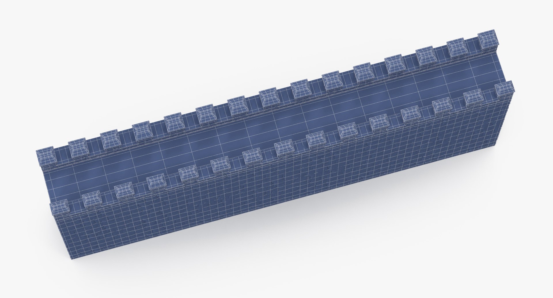 3d model wall section 01