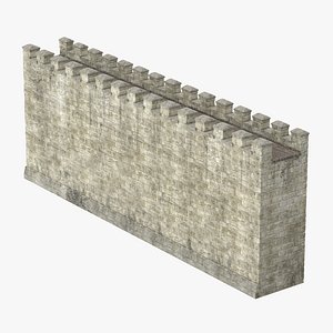 3d model wall section 01