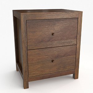 3D model Rosewood Bedside Table