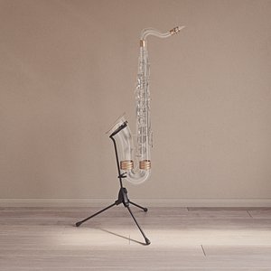 dig king chrystal saxophone 3D model