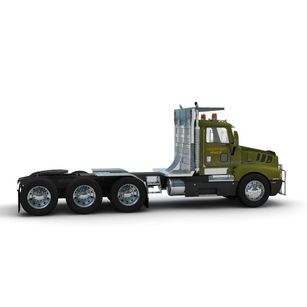 t600 logging truck 3d model