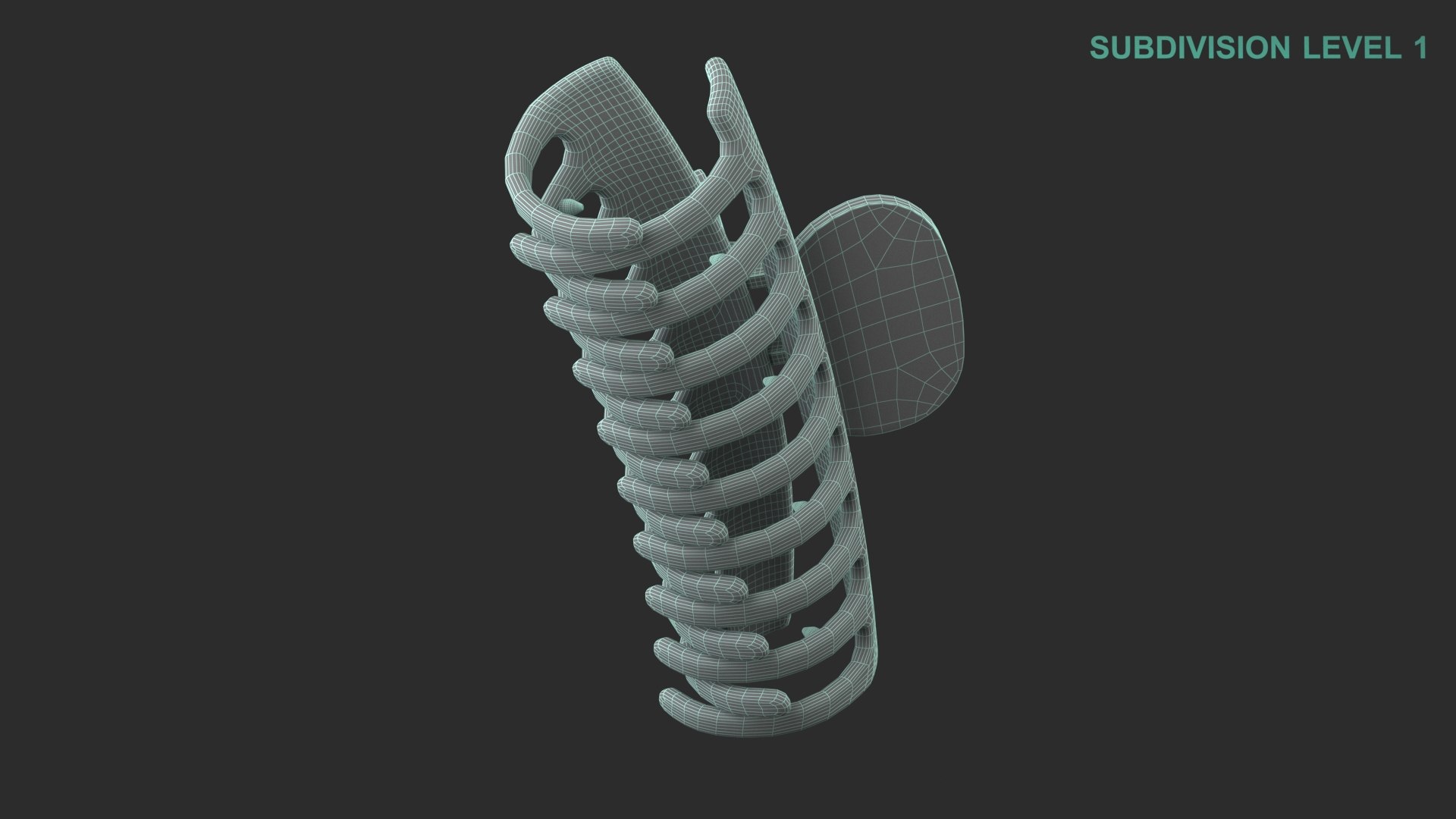 3D model Hair Claw Clip https://p.turbosquid.com/ts-thumb/gr/TOQpPG/XI/wireframe0004/jpg/1670393475/1920x1080/fit_q87/899cb85190f38b1779bcb3213a8c9c2736044fb9/wireframe0004.jpg