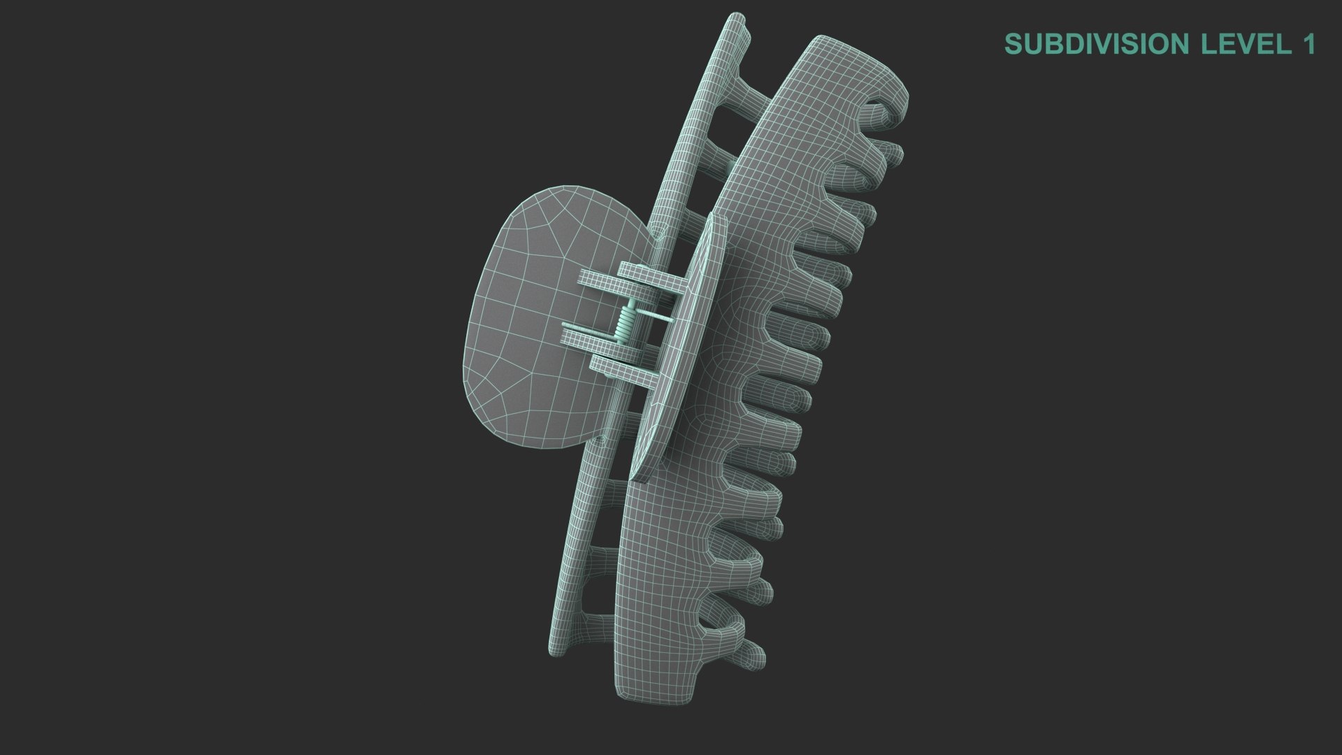 3D model Hair Claw Clip https://p.turbosquid.com/ts-thumb/gr/TOQpPG/vA/wireframe0006/jpg/1670393477/1920x1080/fit_q87/7be69ef4c9e306ea52a5b5f053ca93f8a7a5620a/wireframe0006.jpg