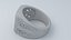 Light Sky Blue Plastic Number 26 Ring