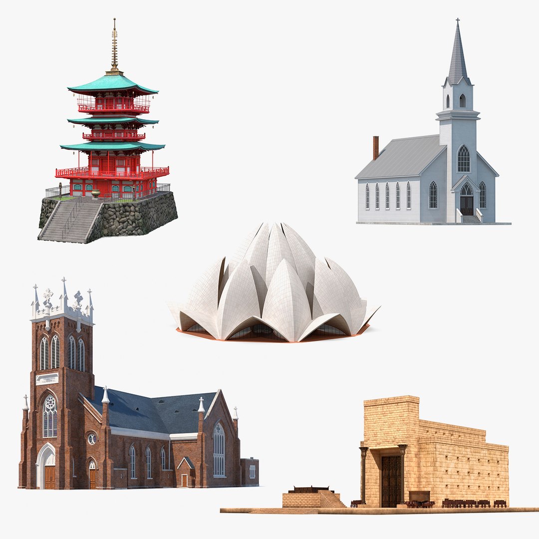 Religious Buildings Collection 3 3D model preview