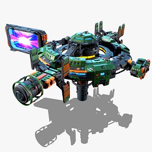 RTS - Space Games - Modular Station 3D model