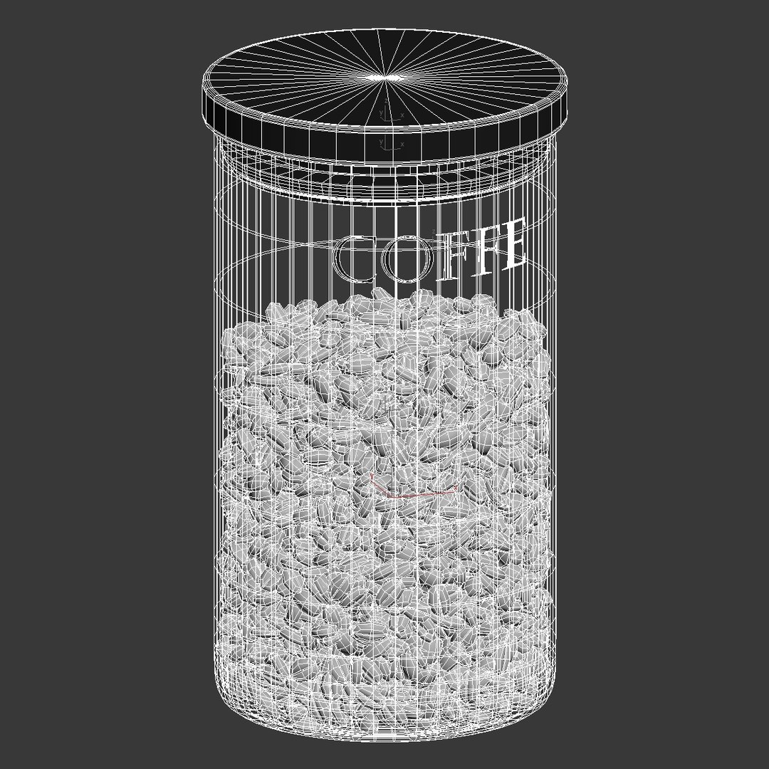 Jar Coffee 3d Max