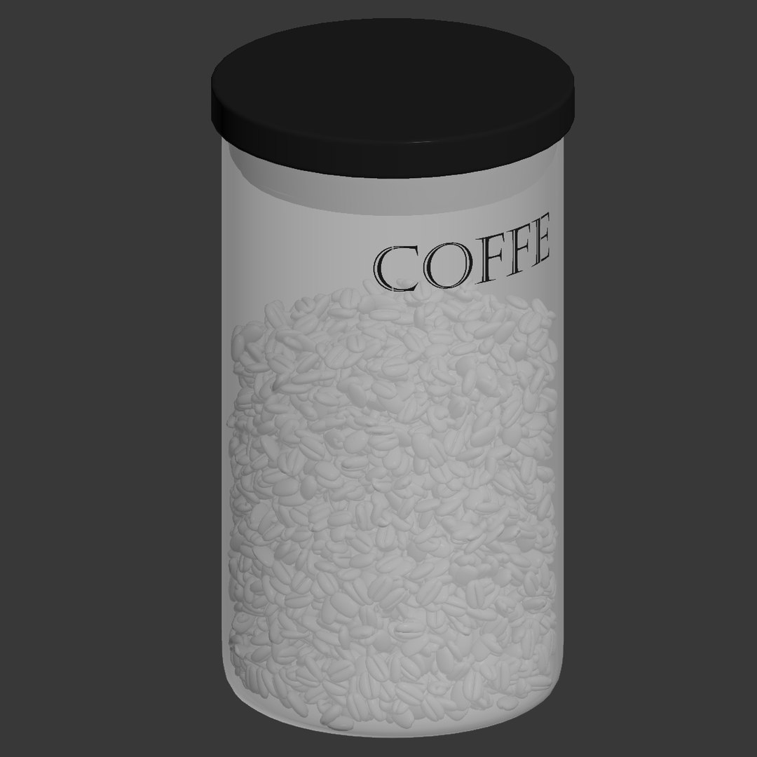 Jar Coffee 3d Max