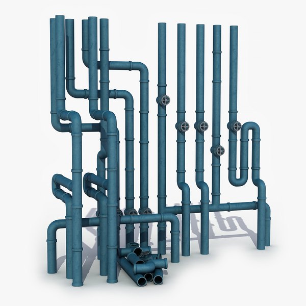 3D industrial pipe