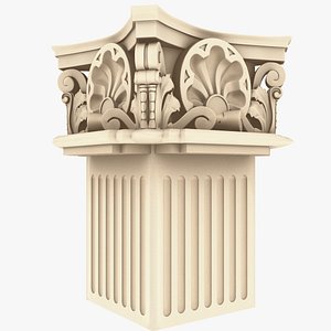 Corinthian Square Column