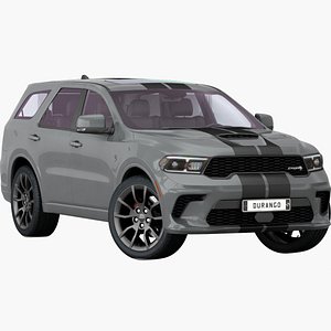 3D realistic dodge durango srt