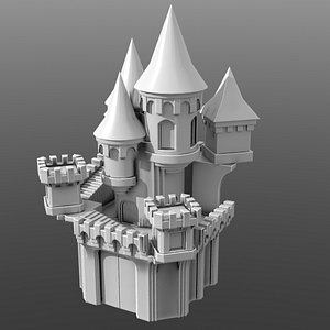 3D castle fantasy model